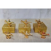 Resim Mineli Metal Alaaddin Lambası Model 2 
