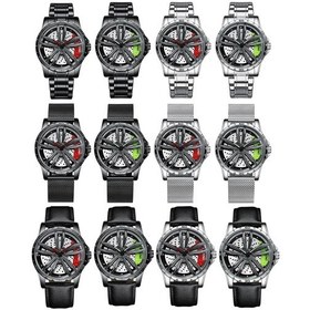 Resim Sones Bınbond 4010 Çok İşlevli Su Geçirmez Delikli Işıklı Kuvars Saat Altın Arası Siyah Yüzey 