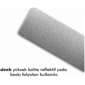 Resim Pcx Deeb Sport Reflektif Jant Şeridi Lacivert Beyaz Gri 