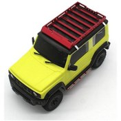 Resim Lemestar Xiaomi Suzuki Jimny 1/16 Rc Araçları İçin Metal Çatı Rafı Ve Yan Merdiveni, Dayanıklı Malzeme, 100x74x8.5mm Boyutunda Siyah Renk 