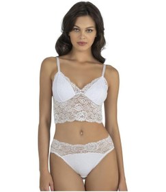 Resim Fabony Bayan Dantelli Bralet Sütyen Külot Takımı 1310 Beyaz 