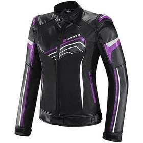 Resim Scoyco JK153W Motozilla Kadın Motorcu Montu Mor 