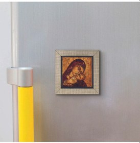 Resim İsa Ve Meryem Görseli Baskılı Mdf Magnet 7x7 238 