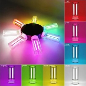 Resim Trendooze Turcoshop11 Usb Mor Dokunmatik Araç İçi Rgb Led Dekorasyon 