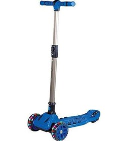 Resim Furkan Toys Cool Wheels LED Işıklı Katlamalı 3 Tekerlekli Twist Çocuk Scooter - Mavi 