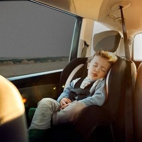 Resim Araba Yan Cam Güneşlik Perdesi Cam Filmi Perde 2 Adet Güneş Geçirmez Aracın Içini Göstermez Perde 