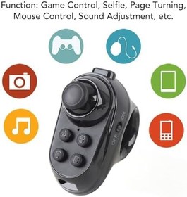 Resim Fockety VR Uzaktan Kumanda, Sanal Gerçeklik kulaklığı VR Video, Oyun, Selfie, Flip e Kitap/ppt/nook sayfası Için Bluetooth kontrolü, Tablet, akıllı Telefon Için Gamepad Joystick 