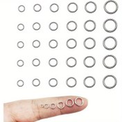 Resim 200 adet/paket Paslanmaz Çelik Halka Bağlantı Parçaları Kolye Bilezik Küpe Anahtarlık Yapımı için El Sanatları (Paslanmaz Renk, 3/4/5/6/8/10mm) 