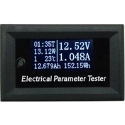 Resim 100V 10A 7in1 Dijital Voltmetre Ampermetre - Zaman Sıcaklık Watt 