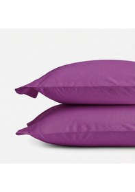 Resim Prime Sleeks %100 Pamuk Yastık Kılıfı 2 Adet - Mor - 50x70cm Mor 
