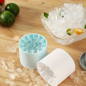 Resim 1 adet Silikon Pinç Buz Makinesi - Silindir Hızlı Dondurma Buz Kalıbı | Ev Basın Buz Kova | DIY Evde Buz Tepsisi | Şükran Günü, Sevgililer Günü, Ramazan, Mezuniyet, St. Patrick's Day için Dayanıklı, Sızdırmaz Buz Yapma Aracı 
