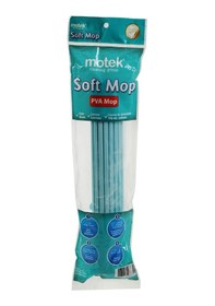 Resim Motek Mt-23 Mikrofiber Soft Mop Cam Parke Islak Zemin Temizlik Seti Mavi 
