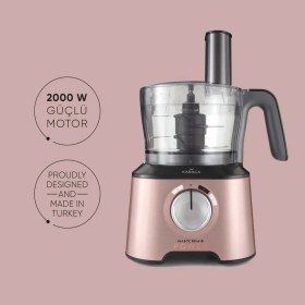 Resim Karaca Mastermaid Power Multifunctional 10 In 1 Rosegold Gıda Hazırlama Seti 2000W 