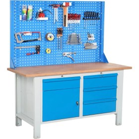 Resim Star Çelik Atölye Çalışma Tezgahı (1600 x 720 x 830-930/1844 mm) 