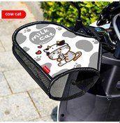 Resim Youtek Motosiklet Ve Elektrikli Araçlar İçin Yazlık Uv Koruma Su Geçirmez Isı Yalıtım Eldiveni İnek Kedi Desen, Tek Beden 