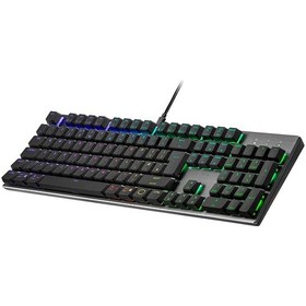 Resim Cooler Master SK652 Red Switch RGB Mekanik İngilizce Oyuncu Klavye 