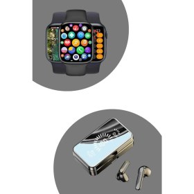 Resim Zengezur Powerbank Bluetooth Kulaklık ve Yeni Model Akıllı Saat Seti Anc Özelliği Dokunamatik 