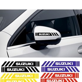 Resim Suzuki Samurai Yan Dikiz Aynası Şerit Sticker Araca Özel 
