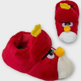 Resim Liger Çocuk Kızgın Ördek Figürlü Unisex Panduf KIRMIZI 