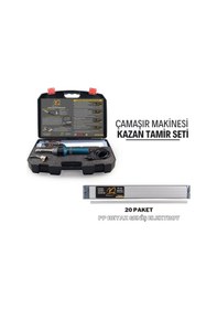 Resim Çamaşır Makinesi Kazan Tamir Seti- Bm40 Plastik Kaynak Makinesi+20 Paket Pp Beyaz Geniş Plastik Kaynak Elektrodu 