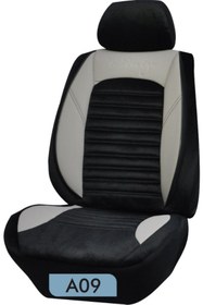 Resim K-Design İNCİ ELİT TİCARİ KOLTUK KILIFI SERİSİ TABA SİYAH A09 