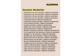 Resim Kleanova Pirantech Uyumlu Buharlı Temizlik Makinesi Yedek Bez Seti 6 Adet Temizlik İçin Özel 