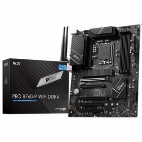 Resim Msı PRO B760-P WIFI DDR4 Intel B760 Soket 1700 DDR4 5333(OC)MHz ATX Gaming (Oyuncu) Anakart 