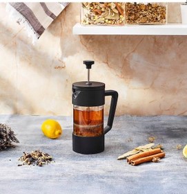Resim Aryıldız Doppio Black 350ml French Press Şeffaf 