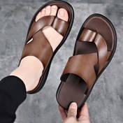 Resim Erkekler Yaz Kumpanya - Solunabilir Mikrofiber Sentetik Üst, Slip-On Yuvarlak Ayak Ucu Plaj Ayakkabıları, Faux İç Taban & Taban, Günlük & Outdoor Kullanım için Moda Tarzı 