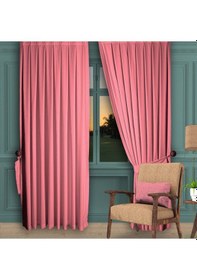 Resim Pembe Ada Fon Perde Normal Pile 1'e 2,5 Pile-pembe Pembe 