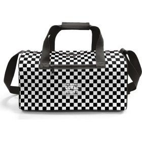 Resim Coral High Siyah Beyaz Dama Desenli Spor Çanta 27531 