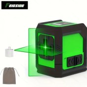 Resim Elmpaly Feıdsıde 2 Çizgi Lazer Seviye Otomatik Hizalama Çantası Yeşil Işın Tmhh001 İnşaat 