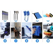 Resim Novahub 26 Parça Araç Temizlik Seti - Fırça, Sünger, Temizlik Bezi, Tekerlek Fırçası 