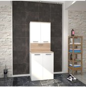 Resim Denko Vento 70 Cm Mdf Çamaşır Makinesi Banyo Dolabı Takımı Çok Renkli 