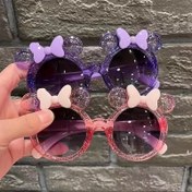 Resim Disney Moda Fiyonklu Gözlükler - Şık Karikatür Tasarımı, Parlak Mor ve Pembe Çerçeveler, Paskalya, Sevgililer Günü, Doğum Günü için Mükemmel | Aile, Arkadaşlar veya Eş İçin İdeal Hediye 