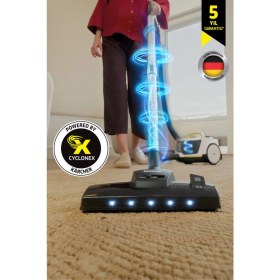 Resim Karcher Vcc 6 Cyclonex Dualcontrol B&w Toz Torbasız Turbo ve LED Başlıklı Süpürge 