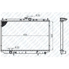 Resim Motor Su Radyatoru Carisma 1.6I-1.8I 1995- Manuel 400X658X16 504606916 