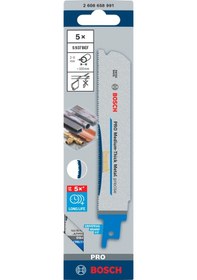 Resim Bosch Pro S 937 Bef Metal Panter Testere Bıçağı 5'li 2608658991 