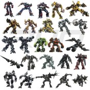 Resim Transformers Küçük Boy Sticker Seti Araba,motosiklet,kask,laptop,cam,telefon Sticker 