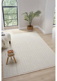 Resim Loopy Krem Halı Salon Oturma Odası Çocuk Odası Yatak Odası Halısı 621 Krem 