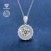 Resim Şık S925 Gümüş Moissanite Kar Tanesi Kolye - 5 Karat Lüks Kadın Takı, Düğünler, Yıldönümler, Noel, Sevgililer Günü ve Doğum Günü Hediyeleri için Mükemmel, Rhodiyum Kaplama, Tüm Mevsimler İçin, Şık Takı | Kar Tanesi Tasarımı | Rhodiyum Kaplama Takı, Moissanite Takı 