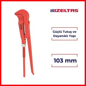 Resim Izeltaş Maşalı Boru Anahtarı, 3" (103 Mm), Güçlü Tutuş, Dayanıklı Yapı 