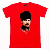 Resim mAddog Atatürk / Bayrak / Arkası Imzalı / 100.yıl Özel / Büyük Beden Tshirt / Unisex / Relax Fit 