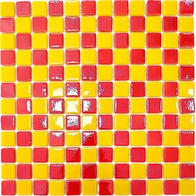 Resim MozaiKristaL Tüm yüzeyler için 25x25mm. Galatasaray 31,5x31,5cm. Cam Mozaik. (10 File Karo=1m2 Fiyatıdır) 