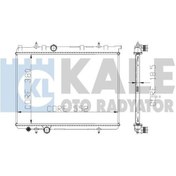 Resim KALE OTO Radyatör 2031011AB Su Radyatörü 206 98- 1.6 16V Tu5Jp4 1.4 8V Tu3Jp 206 - Te3 09- 00- 1.4I Isıtma Soğutma Sist. 38079106 