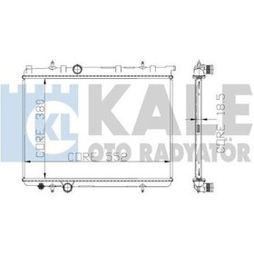 Resim KALE OTO Radyatör 2031011AB Su Radyatörü 206 98- 1.6 16V Tu5Jp4 1.4 8V Tu3Jp 206 - Te3 09- 00- 1.4I Isıtma Soğutma Sist. 38079106 