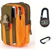 Resim Willowhaven 3 Adet Orange Taktiklik Bel Çantası Kampçılık Doğa Yürüyüşü İçin Multifonksiyonel Turuncu 