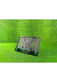 Resim Altın Elbiseli Adam Aea Siyah 3d Kabrtmalı Pleksi Motor Plakalığı 