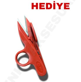 Resim Pın - 1094 9 Inc Kırmızı Saplı Çelik Gövde Profesyonel Terzi Makası 