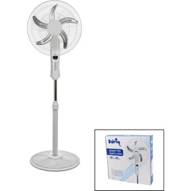 Resim Savarga 18 Inc 45 cm Kumandalı Sanayi Tipi Ayaklı Vantilatör 5-Metal Pervane 3-Kademe Hız 65W Y:137CM (4801) 